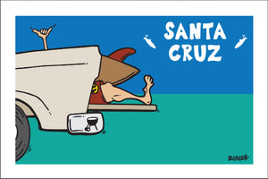 SANTA CRUZ ~ TAILGATE SURF GREM ~ 12x18