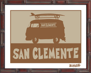 SAN CLEMENTE ~ CATCH SAND ~ SURF BUS ~ 16x20