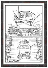 Load image into Gallery viewer, SAN CLEMENTE ~ SEAFOOD RESTAURANT ~ PIER ~ 12x18