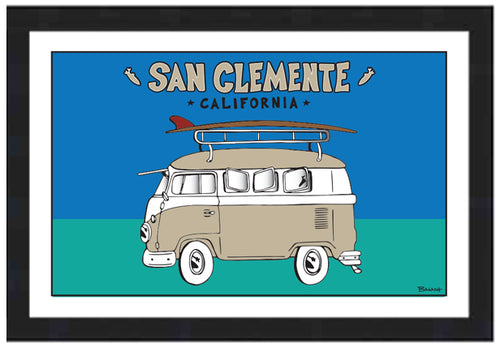 SAN CLEMENTE ~ SURF BUS ~ 12x18