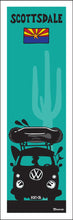 Load image into Gallery viewer, SCOTTSDALE ~ RAFT BUS GRILL ~ ARIZONA FLAG ~ CACTUS ~ 8x24