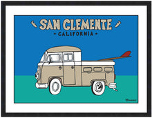 Load image into Gallery viewer, SAN CLEMENTE ~ SIMPLE SURF TRUCK BUS ~ 16x20