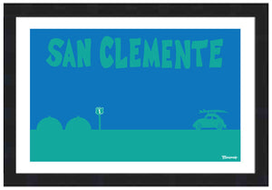 SAN CLEMENTE ~ SONGS ~ SURF BUG ~ SEAFOAM ~ 12x18