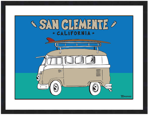 SAN CLEMENTE ~ SURF BUS ~ 16x20