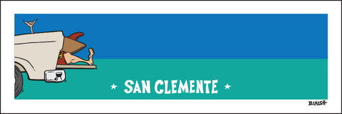 SAN CLEMENTE ~ TAILGATE SURF GREM ~ 8x24
