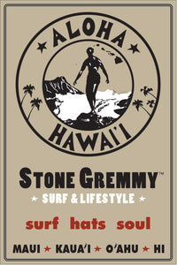 ENCINITAS ~ STONE GREMMY SURF ~ SURF BUS ~ HAT