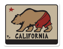 Load image into Gallery viewer, CALIFORNIA ~ SURF BEAR ~ STICKERS (15) ~ 4x3