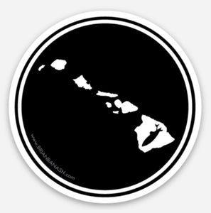 STONE GREMMY ~ CLASSIC ISLANDS ~ ROUND STICKER ~ 2"