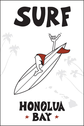 HONOLUA BAY ~ SURF ~ 12x18