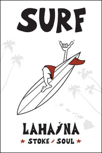 LAHAINA TOWN ~ SURF ~ 12x18