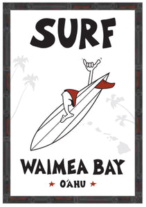 WAIMEA BAY ~ SURF ~ 12x18