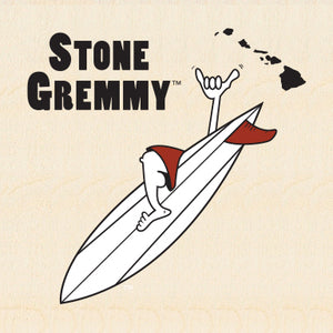STONE GREMMY ~ SURF LOGO ~ STICKER