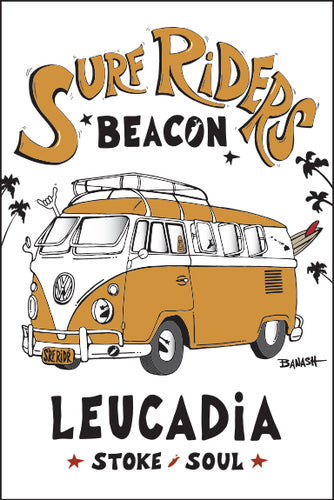 LEUCADIA ~ BEACON ~ SURF RIDERS ~ 12x18