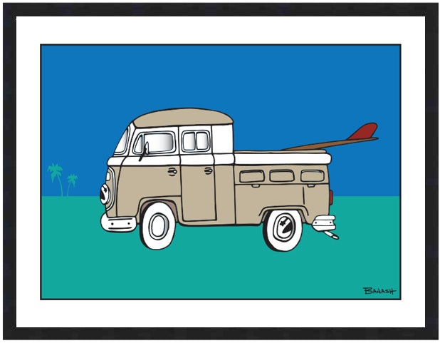 SIMPLE SURF TRUCK BUS ~ 16x20