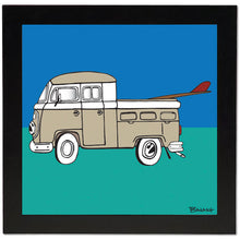 Load image into Gallery viewer, SIMPLE SURF VW TRUCK BUS ~ SEAFOAM ~ 12x12
