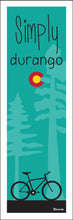 Load image into Gallery viewer, SIMPLY DURANGO ~ MTN BIKE ~ CO LOGO ~ 8x24