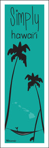 SIMPLY HAWAII ~ HAMMOCK ~ SHAKA ~ SURFBOARD ~ 8x24