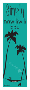 SIMPLY NAWILIWILI BAY ~ HAMMOCK ~ SHAKA ~ SURFBOARD ~ 8x24