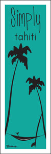 SIMPLY TAHITI ~ HAMMOCK ~ SHAKA ~ SURFBOARD ~ 8x24