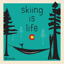 Load image into Gallery viewer, SKIING IS LIFE ~ HAMMOCK ~ CO LOGO ~ 6x6