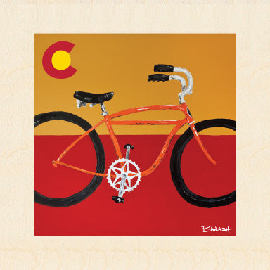 SKIPTOOTH BICYCLE ~ COLORADO LOGO ~ 6x6