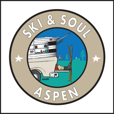 SKI & SOUL ASPEN ~ TAILGATE SKI SHACK GREM ~ 12x12
