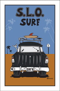SAN LUIS OBISPO ~ SURF NOMAD TAIL ~ SAND LINES ~ 12x18