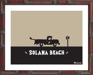 SOLANA BEACH ~ SURF PICKUP ~ 16x20