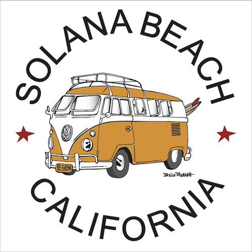 SOLANA BEACH ~ CALIF STYLE BUS ~ 12x12