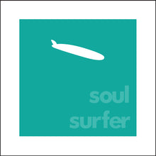 Load image into Gallery viewer, SOUL SURFER ~ LONGBOARD ~ SEAFOAM ~ 12x12