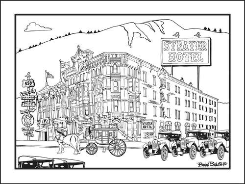 STRATER HOTEL ~ HISTORIC DOWNTOWN ~ DURANGO ~ HWY 550 ~ 16x20