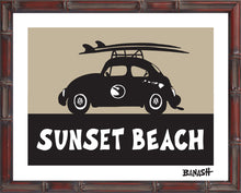 Load image into Gallery viewer, SUNSET BEACH ~ SURF BUG ~ 16x20