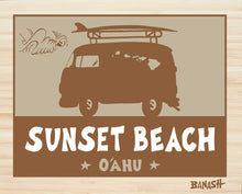 Load image into Gallery viewer, SUNSET BEACH ~ SURF BUS ~ CATCH SAND ~ 16x20