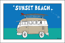 Load image into Gallery viewer, SUNSET BEACH ~ SURF BUS ~ 12x18