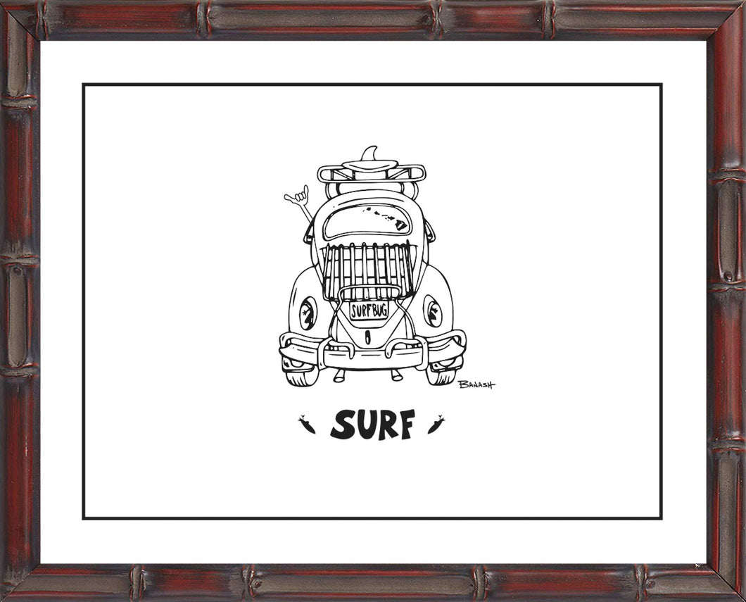 OAHU ~ CATCH A LINE ~ SURF BUG ~ 11x14