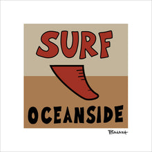 Load image into Gallery viewer, SURF ~ OCEANSIDE ~ RED FIN ~ 12x12