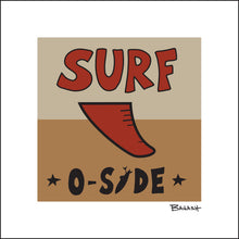 Load image into Gallery viewer, SURF ~ OCEANSIDE ~ RED FIN ~ 12x12