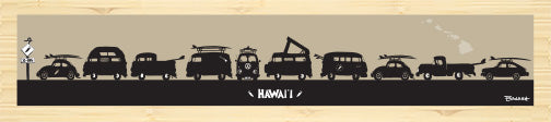 HAWAII ~ SURF RIDES ~ 8x36