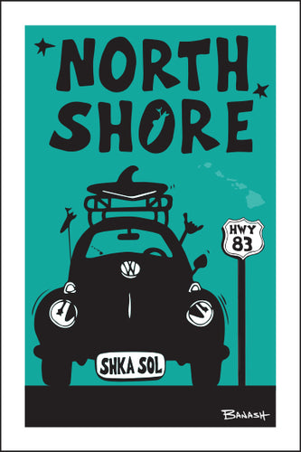 NORTH SHORE ~ SURF BUG GRILL ~ 12x18