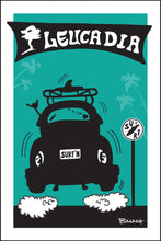 Load image into Gallery viewer, LEUCADIA ~ TOWN SIGN ~ SURF BUG ~ AIR ~ SEAFOAM ~ 12x18