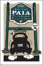Load image into Gallery viewer, PAIA ~ TOWN SIGN ~ SURF BUG TAIL AIR ~ 12x18