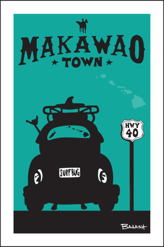 MAKAWAO ~ SURF BUG TAIL ~ 12x18