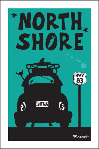 NORTH SHORE ~ SURF BUG TAIL ~ 12x18