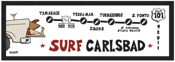 SURF CARLSBAD ~ 8x24
