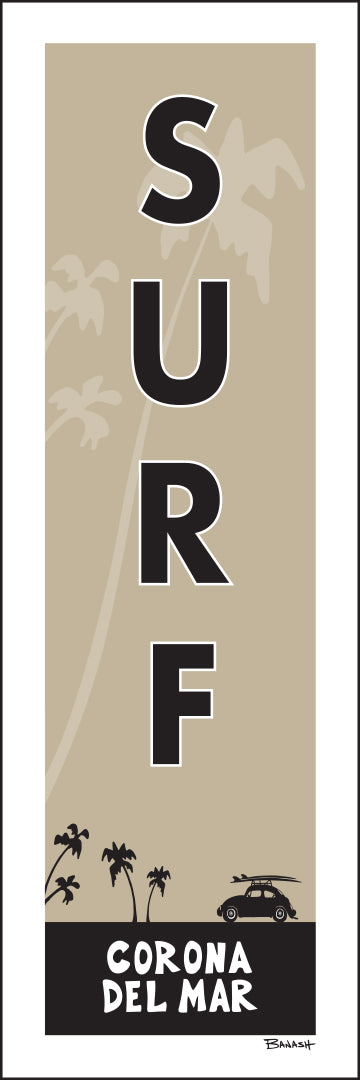 CORONA DEL MAR ~ SURF ~ 8x24