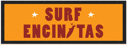 SURF ENCINITAS ~ STONE GREMMY SURF LOGO ~ 8x24