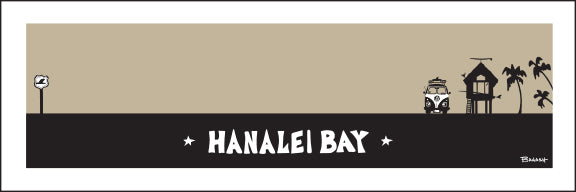HANALEI BAY ~ SURF HUT ~ 8x24