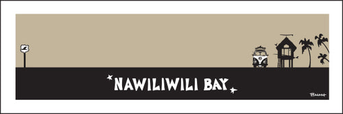 NAWILIWILI BAY ~ SURF HUT ~ 8x24