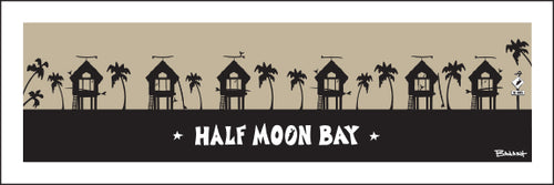 HALF MOON BAY ~ SURF HUTS ~ 8x24