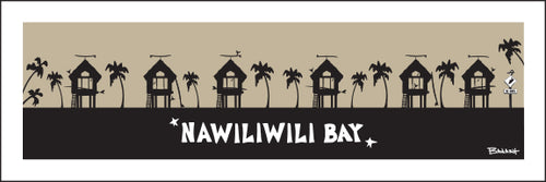 NAWILIWILI BAY ~ SURF HUTS ~ 8x24